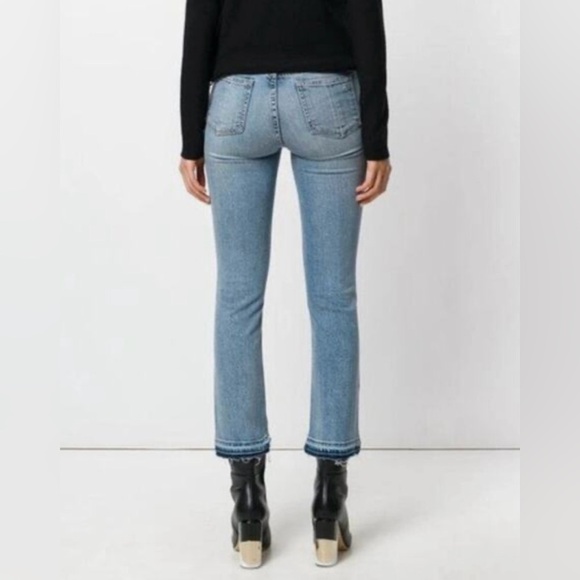 Rag and Bone Sz 24 Stovepipe Distressed Hem Jeans in Prospector Rinse - Picture 3 of 11